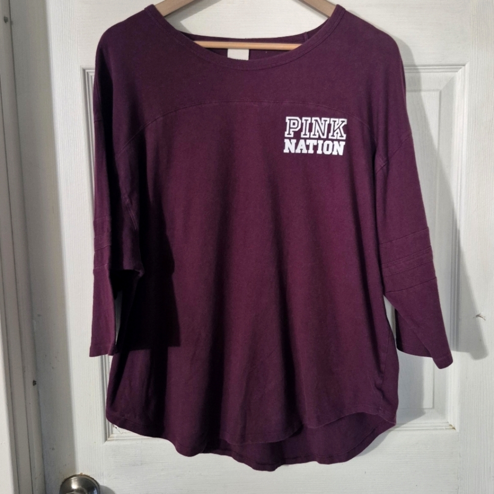 Women's VS PINK Purple Top Sz L